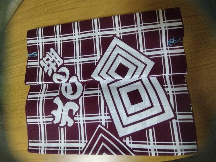 Amazon.co.jp: 北の湖 相撲 浴衣 反物 生地 粗布 綿反物 臙脂